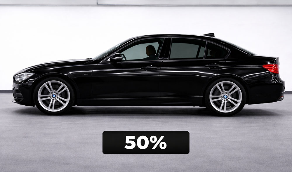 50% Window Tinting Birmingham